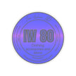 Iron Woman 80 Logo Blue Kiss-Cut Stickers