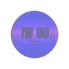 Iron Woman 80 Logo Blue Kiss-Cut Stickers