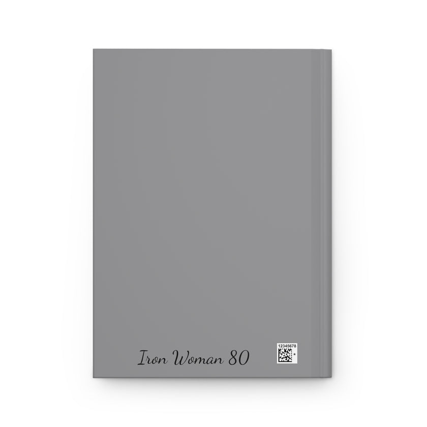 Mittens the Cat surfing gray Hardcover Journal Matte