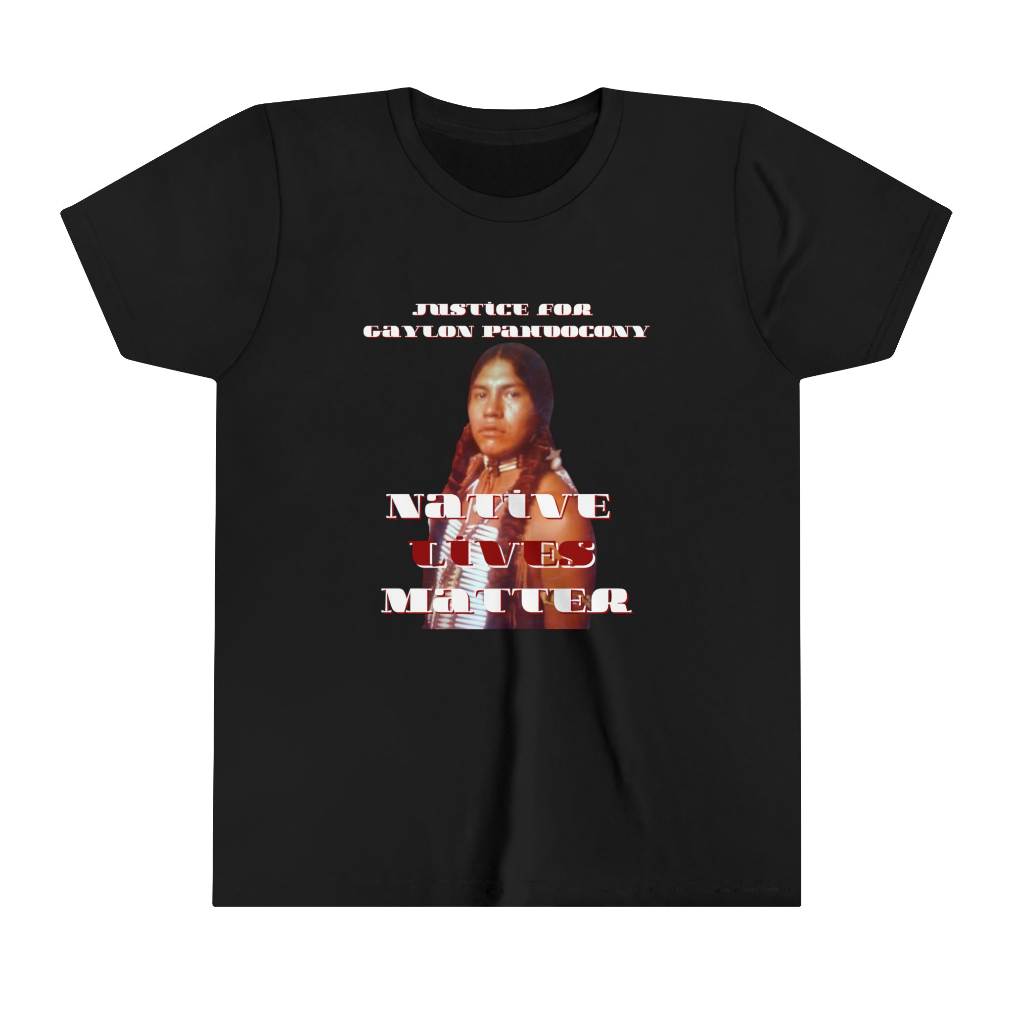Justice for Gaylon Pahdocony MMIP Youth Short Sleeve Tee