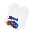 Native Innii aka Bison Graphic, Still Here, Native Pride, White, Orange, Black, Green, Blue, or Red Unisex Jersey Short Sleeve Tee