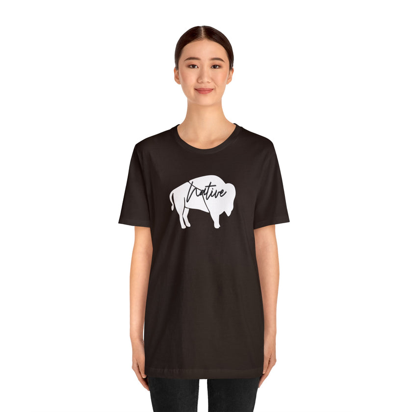 Native Bison Unisex Jersey Short Sleeve Tee