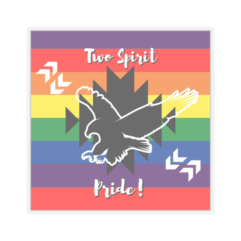 Two Spirit Pride Kiss-Cut Stickers