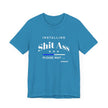 Native Humor, Sh*T A$$, Black Unisex Jersey Short Sleeve Tshirt
