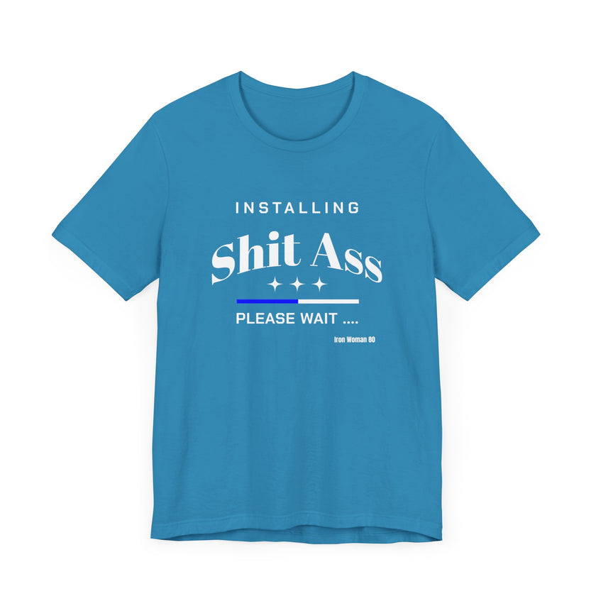 Native Humor, Sh*T A$$, Black Unisex Jersey Short Sleeve Tshirt