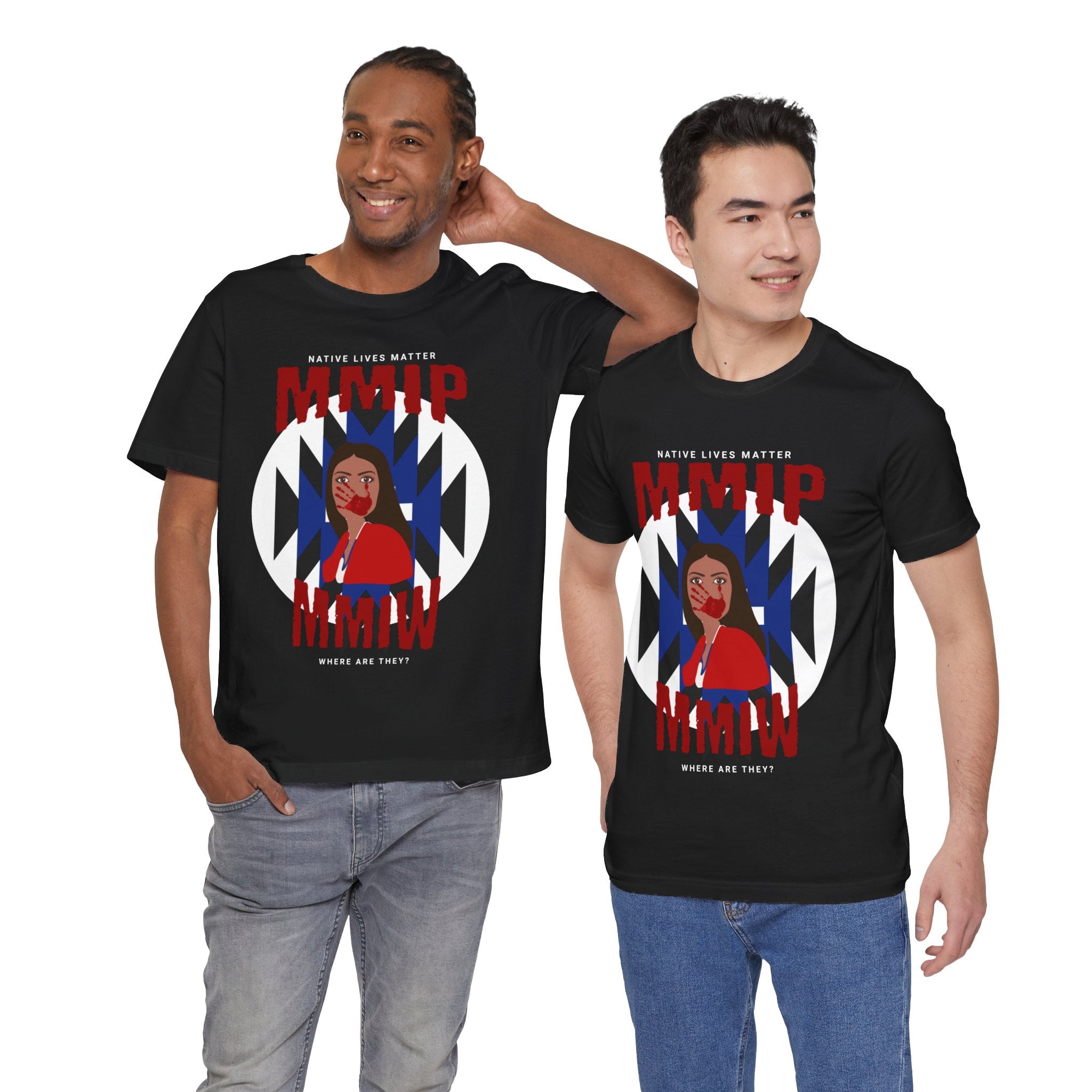 Black MMIP MMIW Shirt, Unisex Jersey Short Sleeve Tee