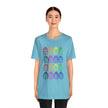 Rainbow of Buddhas Unisex Jersey Short Sleeve Tee