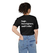 Your Tribe, food and Medicine, personalized Shirt, Blue, Black, or White, Unisex Pocket T-shirt