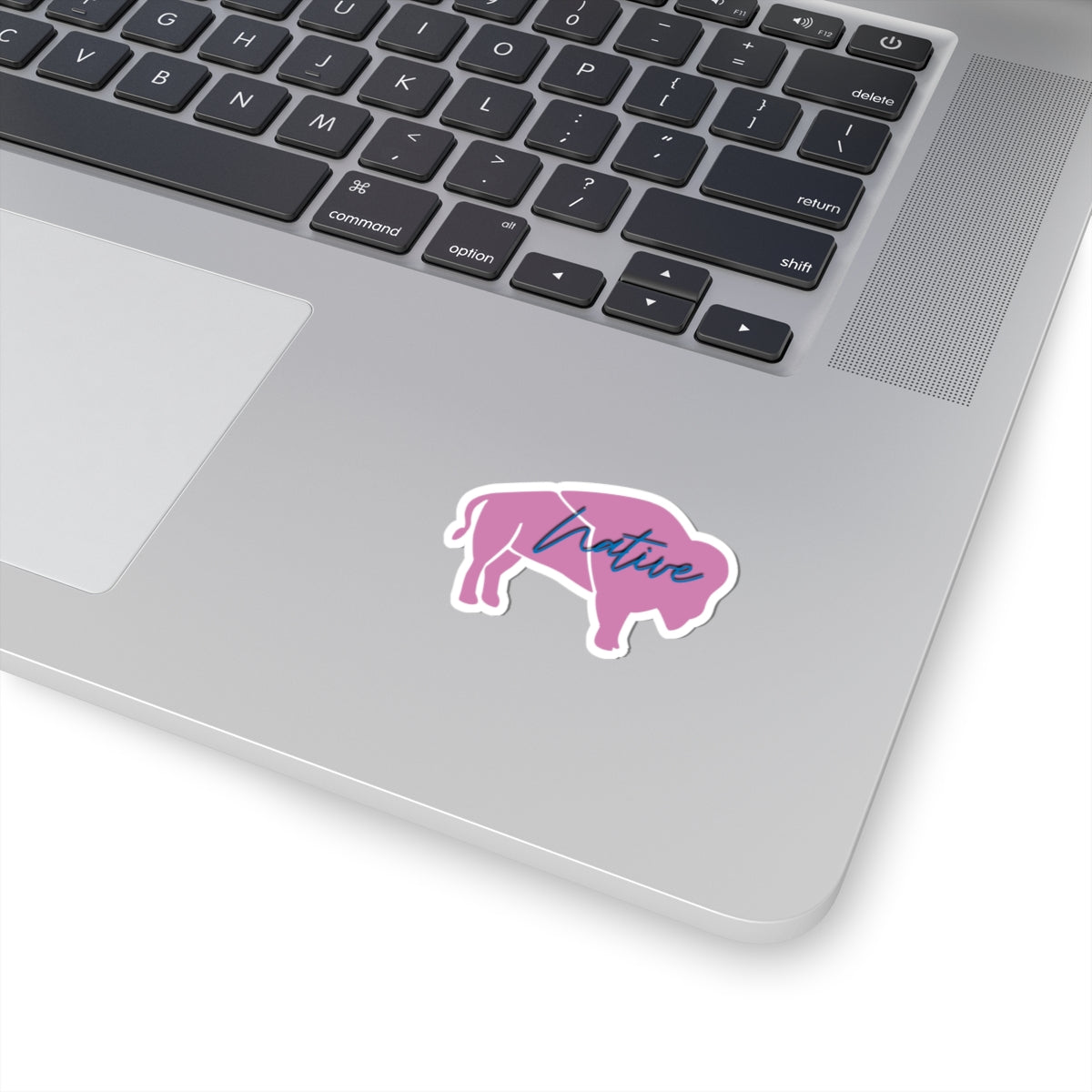 Pink Native Bison Kiss-Cut Stickers