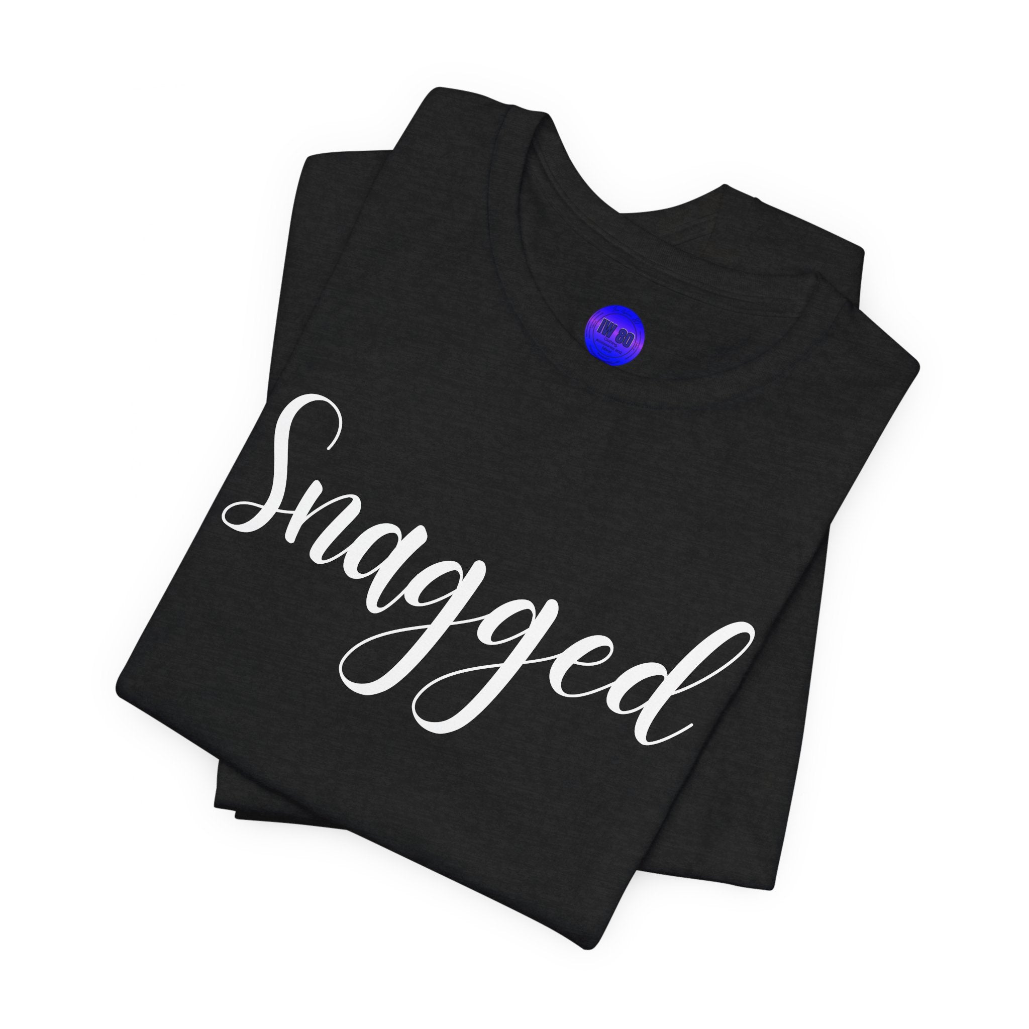 Snagged, Rez Humor, Black or Pink Unisex Jersey Short Sleeve Tee