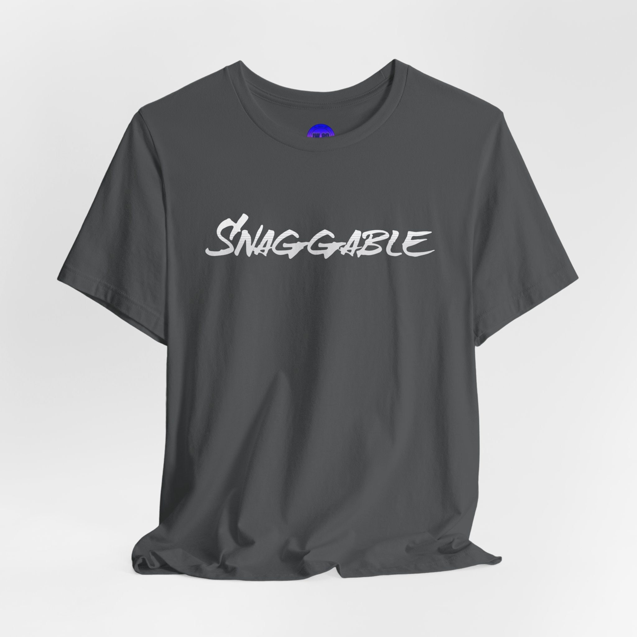 Snaggable, Rez Humor, Black, Asphalt, Pink or Red, Unisex Jersey Short Sleeve Tee