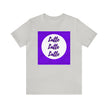 Latte Latte Latte purple graphic Unisex Jersey Short Sleeve Tee