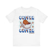 Coffee Cup Cutie Graphic, Coffee Unisex Jersey Short Sleeve Tshirt, Black or White