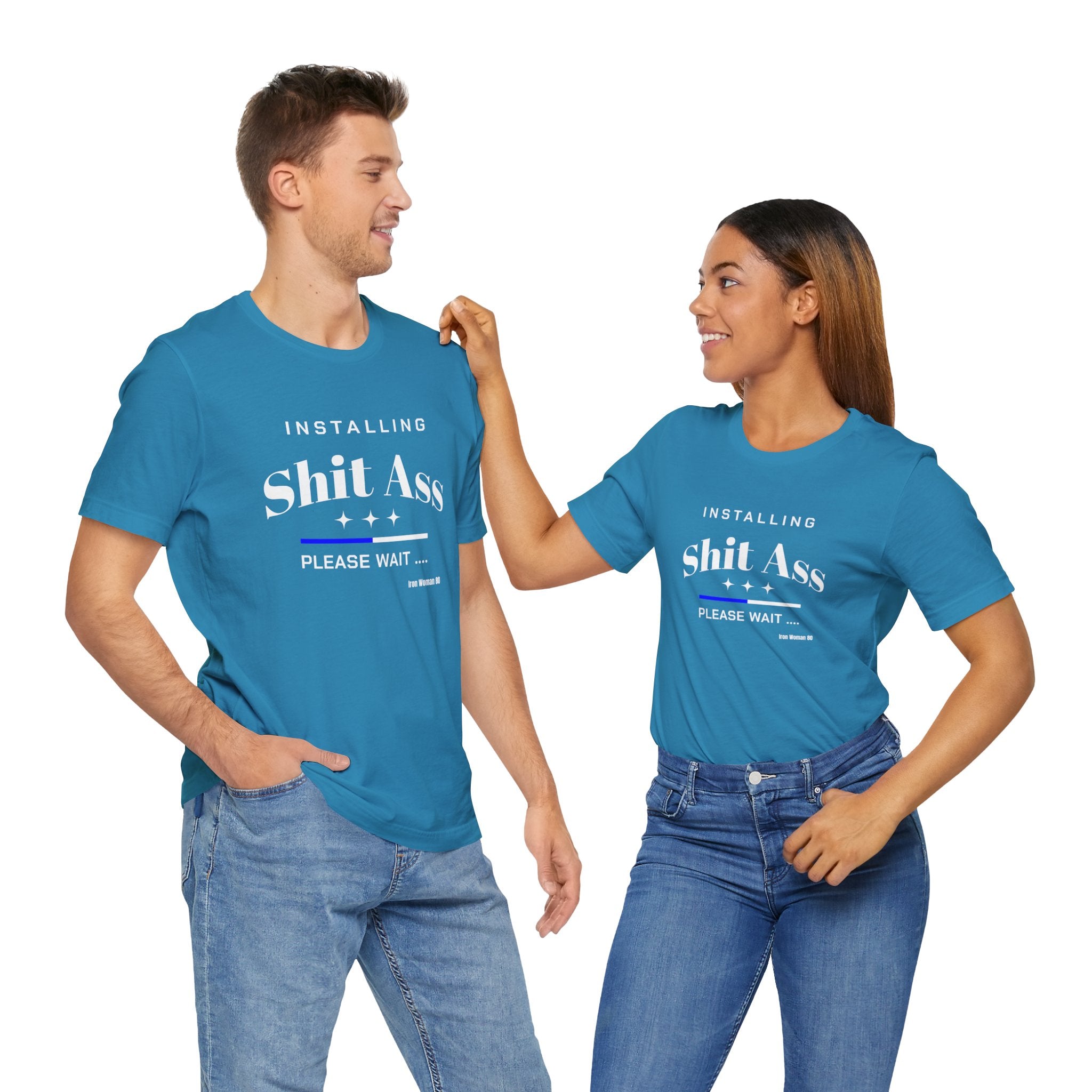 Native Humor, Sh*T A$$, Black Unisex Jersey Short Sleeve Tshirt