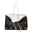 Rainbow Native American Stars Black Weekender Tote Bag
