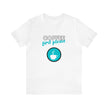 Coffee first please teal Unisex Jersey Short Sleeve Tee