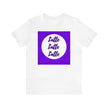 Latte Latte Latte purple graphic Unisex Jersey Short Sleeve Tee