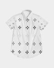 Grayscale Native Stars Women's All-Over Print Short Sleeve Button Up