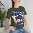 Native Innii aka Bison Graphic, Still Here, Native Pride, White, Orange, Black, Green, Blue, or Red Unisex Jersey Short Sleeve Tee