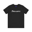Snaggable, Rez Humor, Black, Asphalt, Pink or Red, Unisex Jersey Short Sleeve Tee