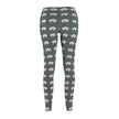 White Innii-Bison Gray Women's Casual Leggings