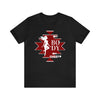 My Body My Choice Not Yours Womens Rights Awareness Black and Red Unisex Jersey Short Sleeve Tee