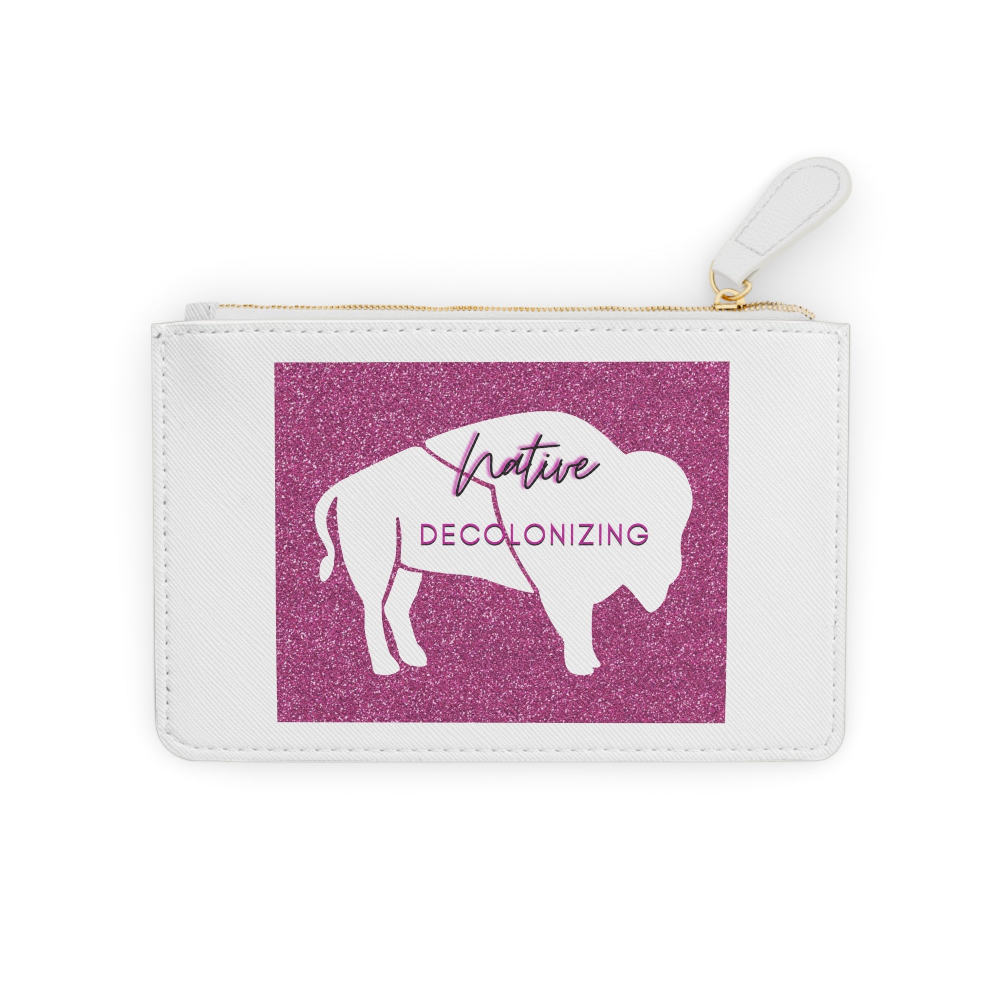 Native Decolonizing Magenta Mini Clutch Bag