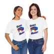 Native Innii aka Bison Graphic, Still Here, Native Pride, White, Orange, Black, Green, Blue, or Red Unisex Jersey Short Sleeve Tee