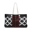 Black, Red, and White Warrior Weekender Bag