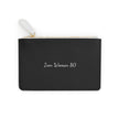 Pink Still here on Black Mini Clutch Bag, Card Holder