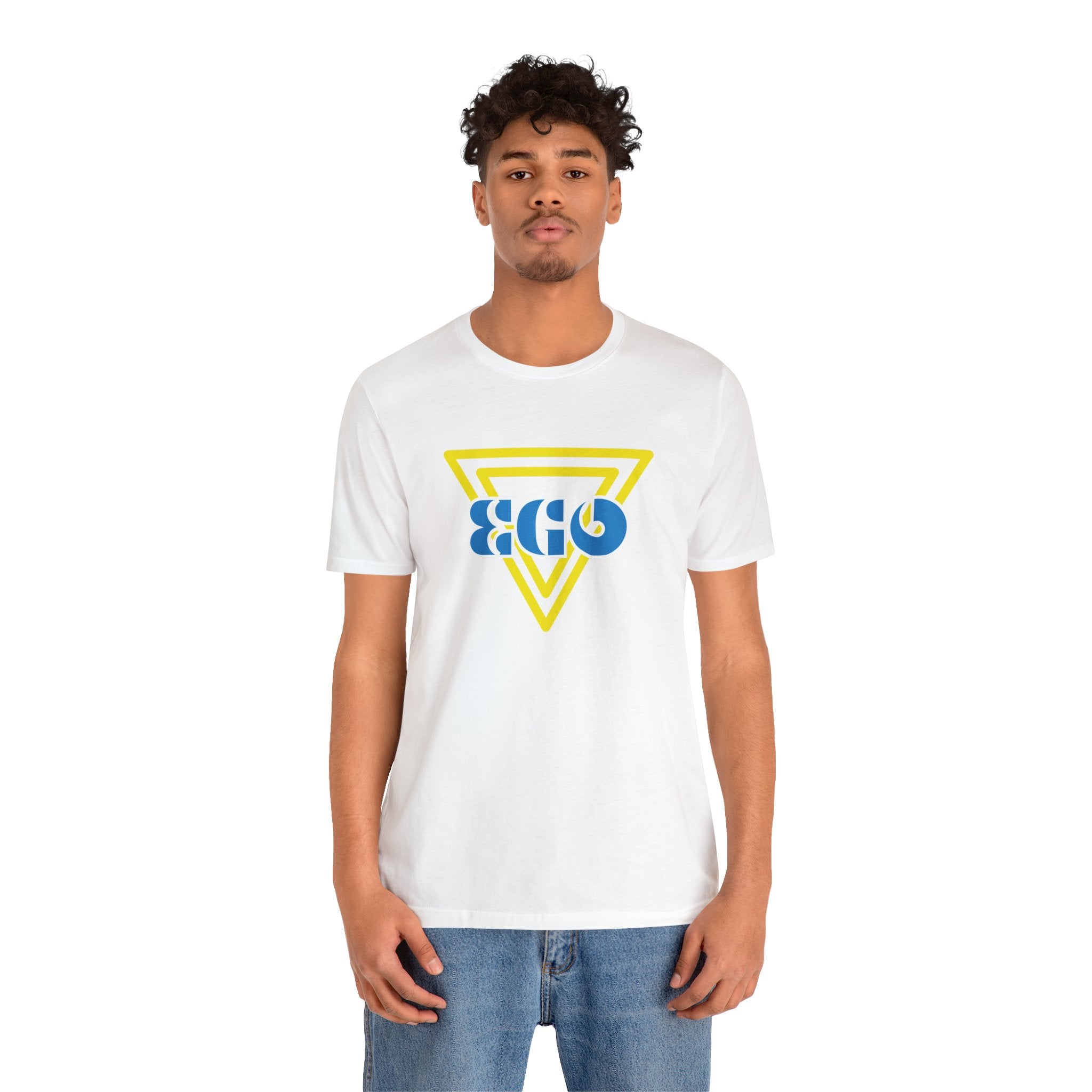 Yield Thy Ego Black Gray and White Unisex Jersey Short Sleeve Tee