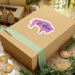 Pink Native Bison Kiss-Cut Stickers
