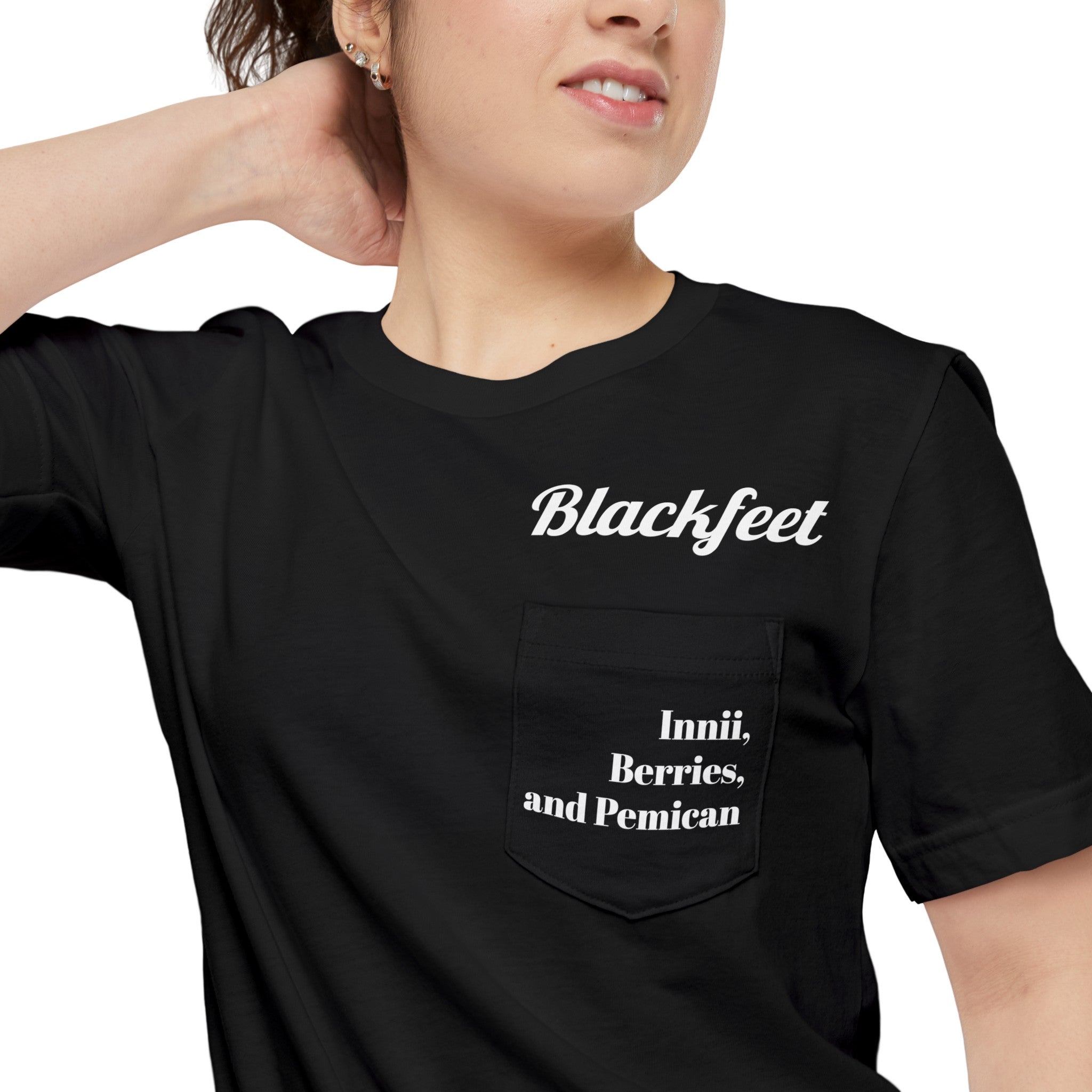 Your Tribe, food and Medicine, personalized Shirt, Blue, Black, or White, Unisex Pocket T-shirt