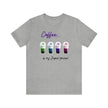 Coffee frapp rainbow black Unisex Jersey Short Sleeve Tee