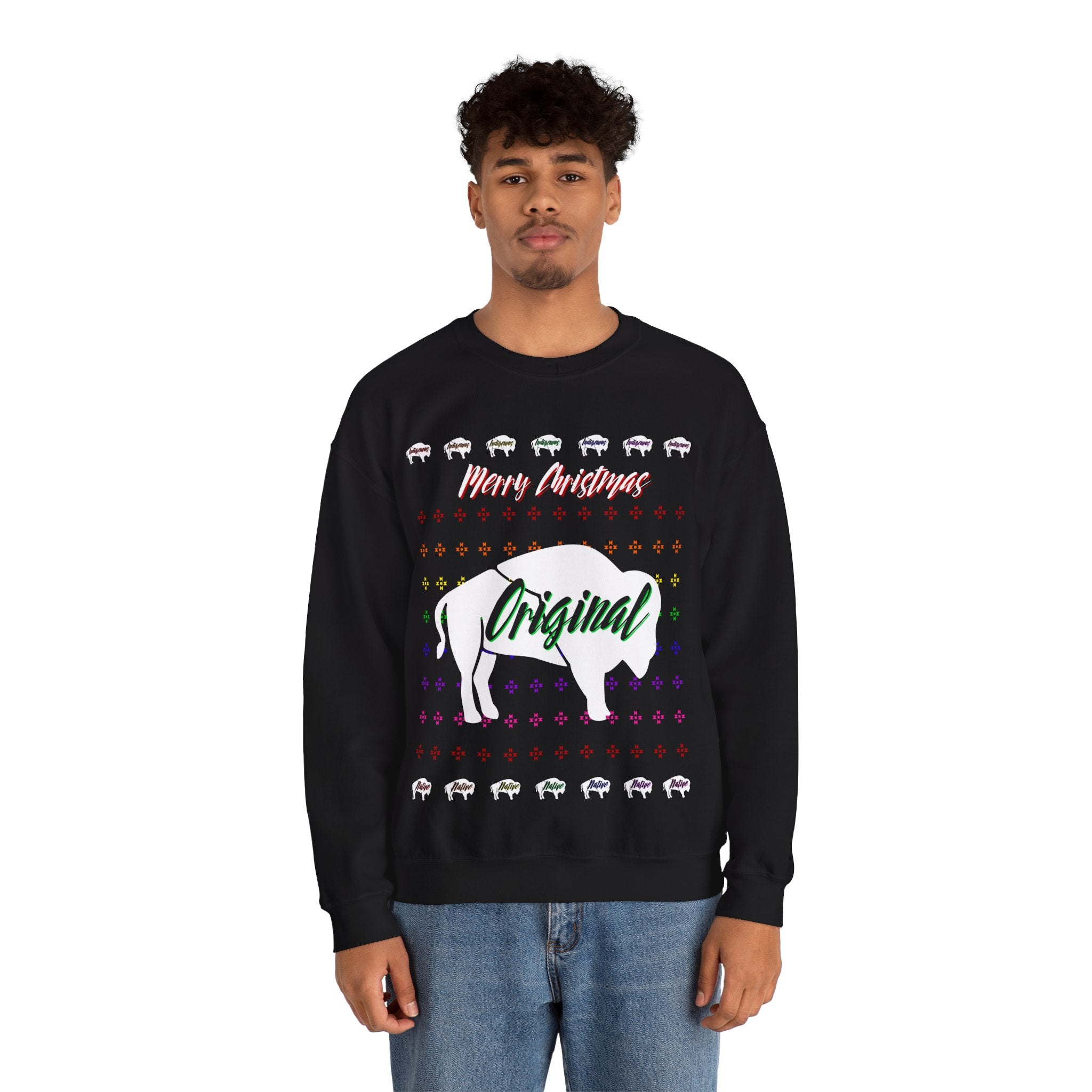 Ugly Christmas Original Black Unisex Heavy Blend™ Crewneck Sweater