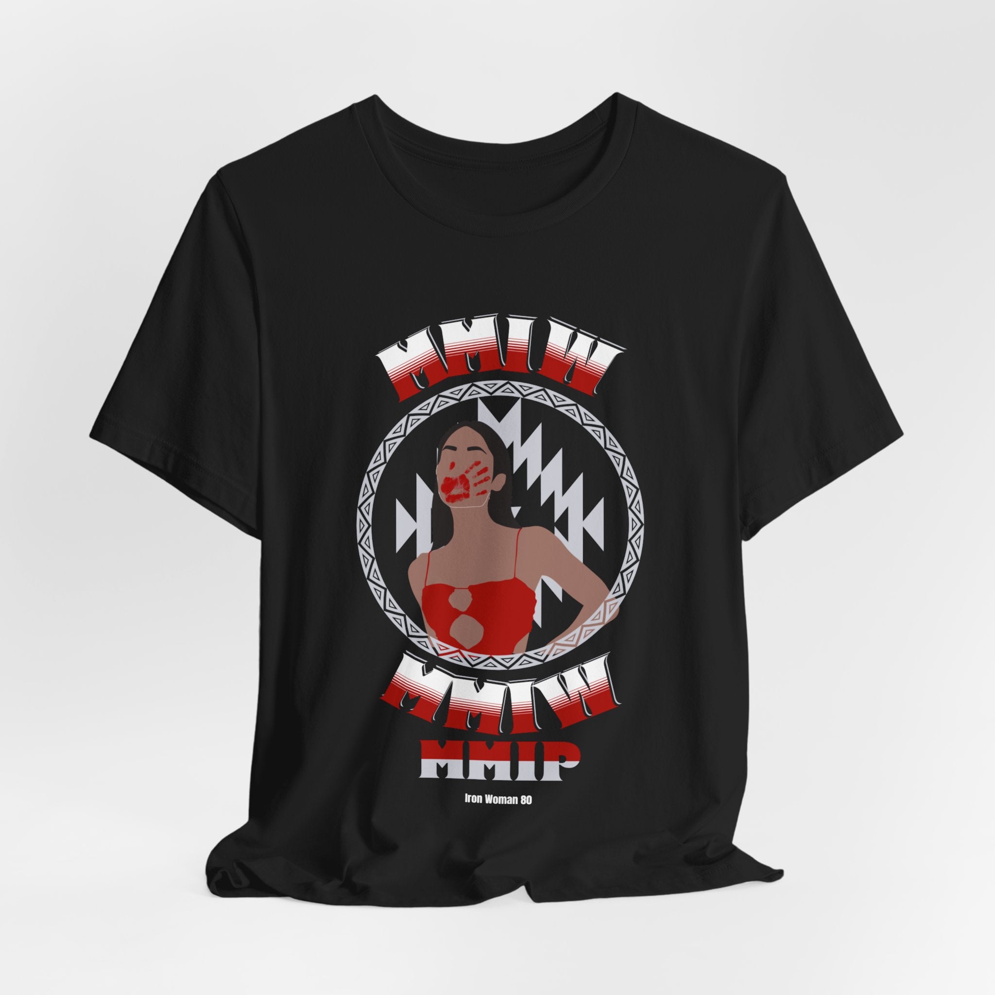 MMIP, MMIW, MMIM, Native American Awareness, Red or Black Unisex Jersey Short Sleeve Tee