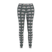 White Innii-Bison Gray Women's Casual Leggings