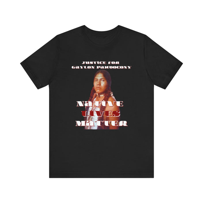Justice for Gaylon Pahdocony MMIP, White or Black, Unisex Short Sleeve Tee