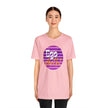 Purple Ego death! Positive Vibes Collection Unisex Jersey Short Sleeve Tee