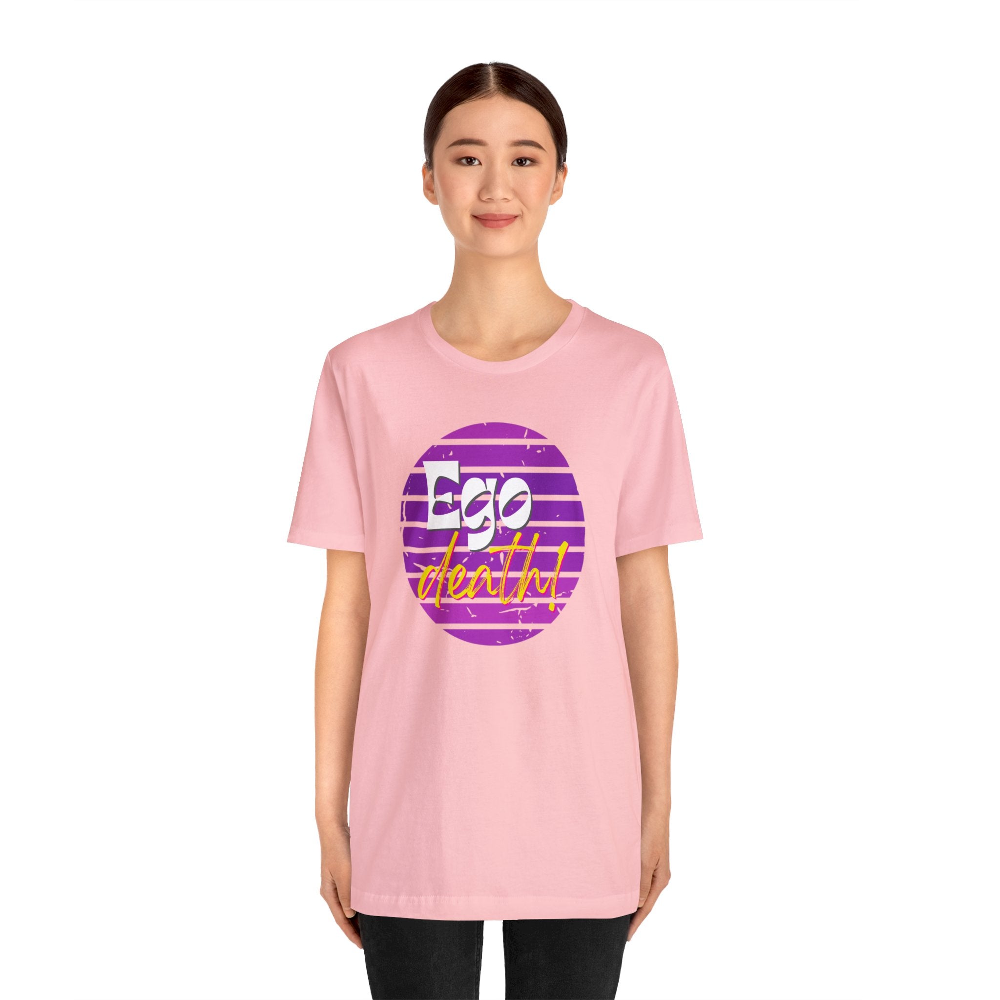Purple Ego death! Positive Vibes Collection Unisex Jersey Short Sleeve Tee