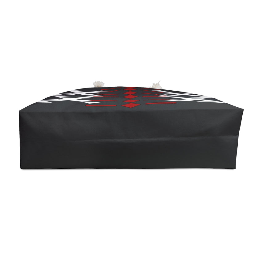 Black, Red, and White Warrior Weekender Bag