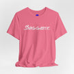 Snaggable, Rez Humor, Black, Asphalt, Pink or Red, Unisex Jersey Short Sleeve Tee
