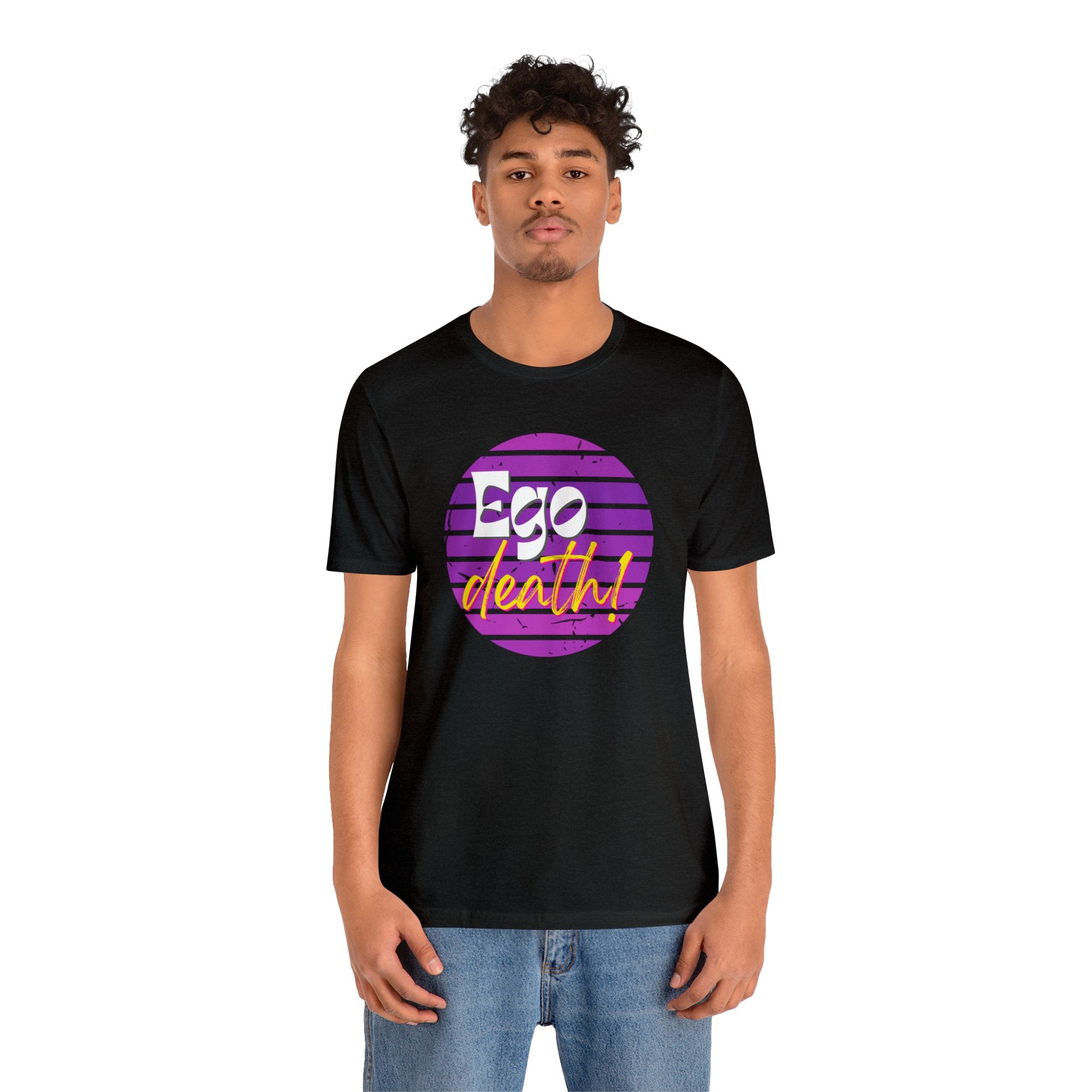 Purple Ego death! Positive Vibes Collection Unisex Jersey Short Sleeve Tee