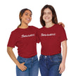 Snaggable, Rez Humor, Black, Asphalt, Pink or Red, Unisex Jersey Short Sleeve Tee
