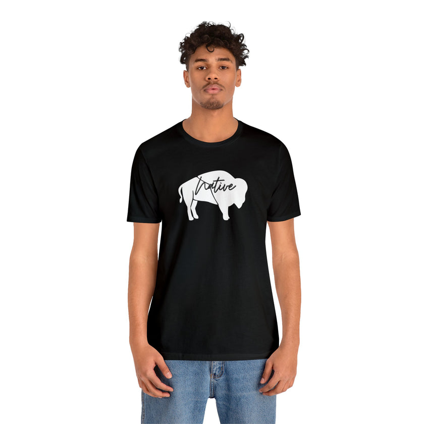 Native Bison Unisex Jersey Short Sleeve Tee