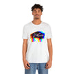 Multi Color Bison Pink Gradient Unisex Jersey Short Sleeve Tee