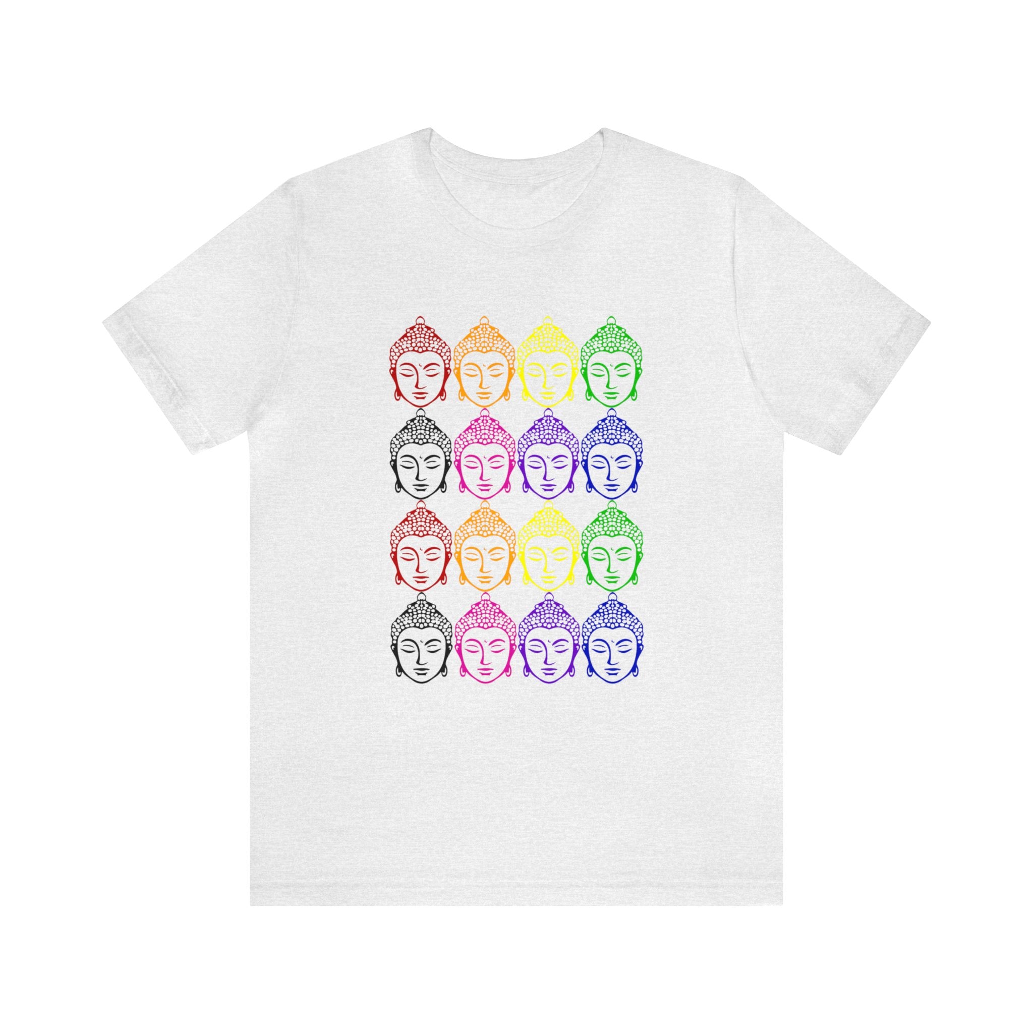 Rainbow of Buddhas Unisex Jersey Short Sleeve Tee