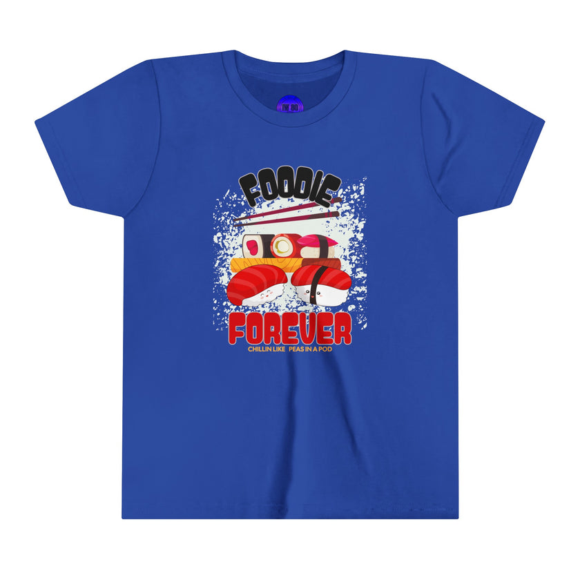 Foodie, Peas in a Pod, Cute Sushie, White, Gray, Blue, or Pink Youth Short Sleeve Tee