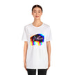 Multi Color Bison Pink Gradient Unisex Jersey Short Sleeve Tee