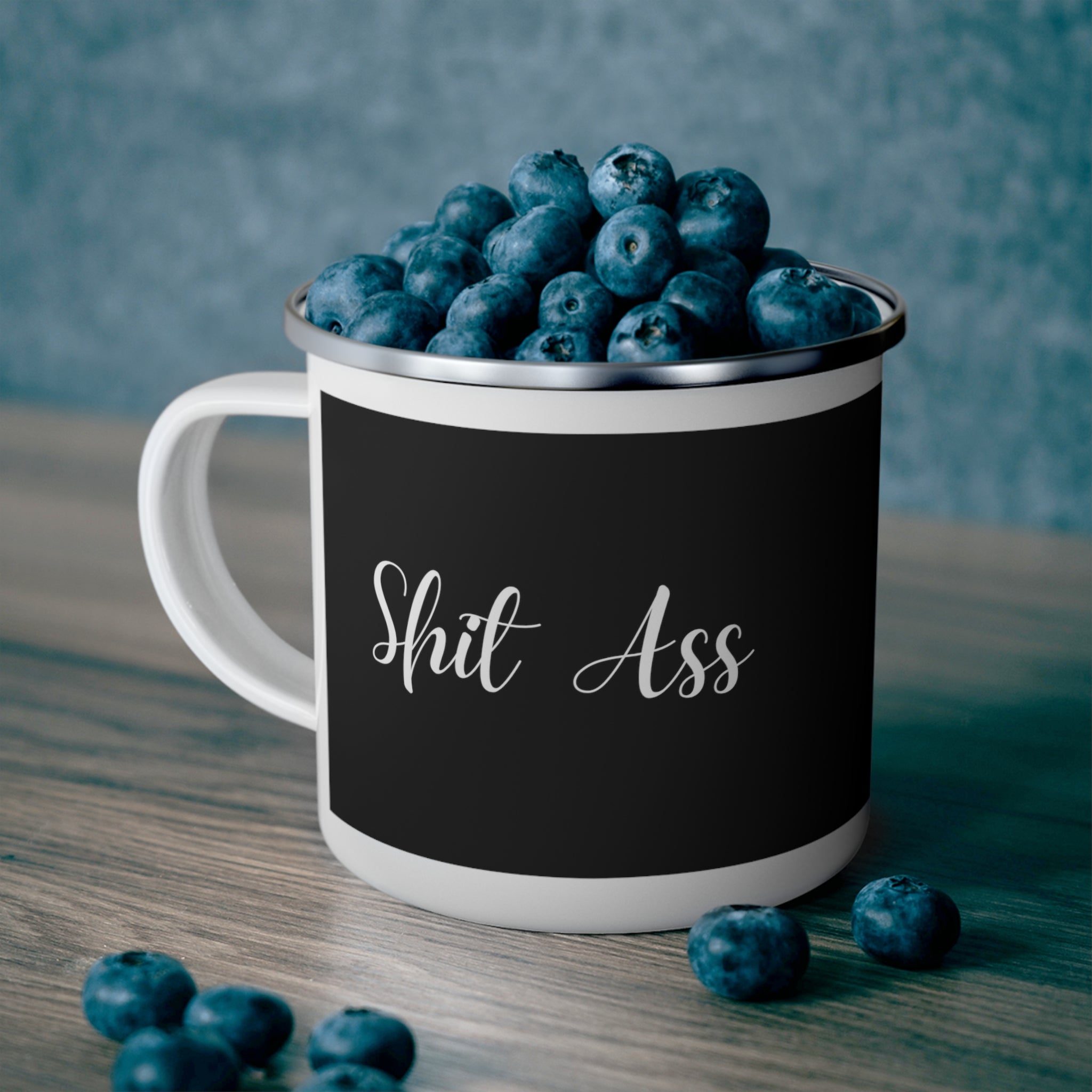 Sh%t A$$ Rez Humor Enamel Camping Mug